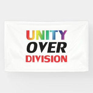 Banderoles Unité sur division, rouge, blanc, lgbtq lgbt prid