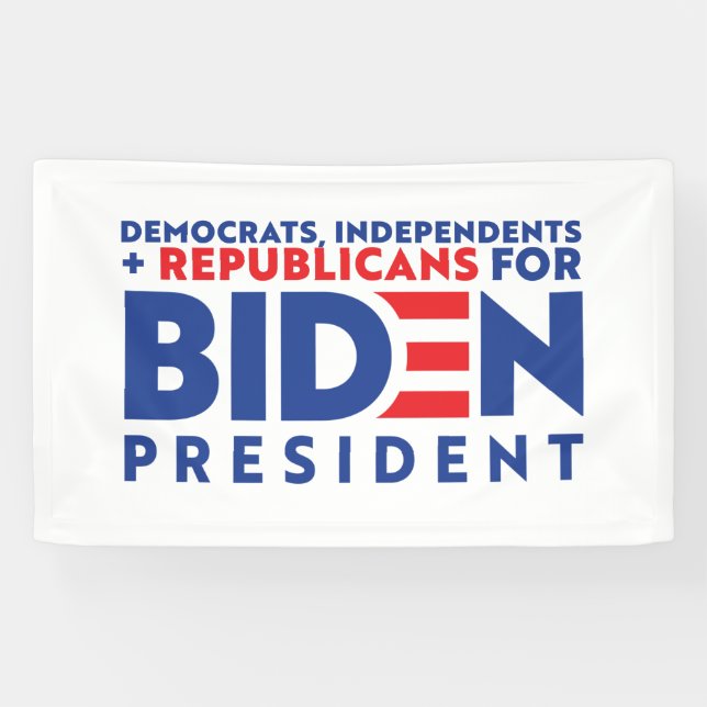 Banderoles United with Biden (Horizontal)