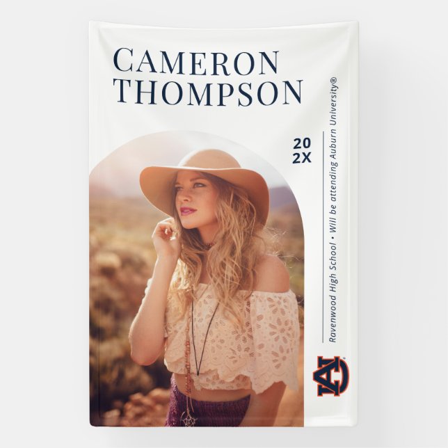 Banderoles Université d'Auburn | Future Auburn Grad (Verticale)