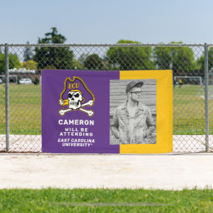 Banderoles Université de Caroline de l'Est Pirates écus