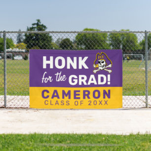 Banderoles Université de Caroline de l'Est Pirates écus