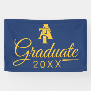 Banderoles Université d'État A&T de Caroline du Nord Un log