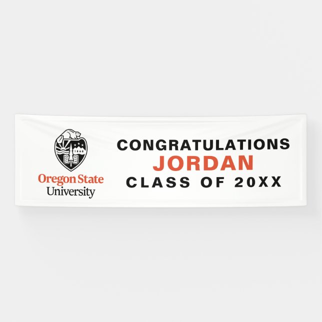 Banderoles Université d'État de l'Oregon (Horizontal)