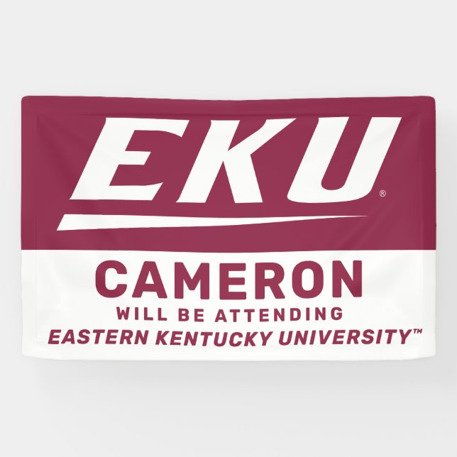 Banderoles Université du Kentucky oriental | EKU (Horizontal)