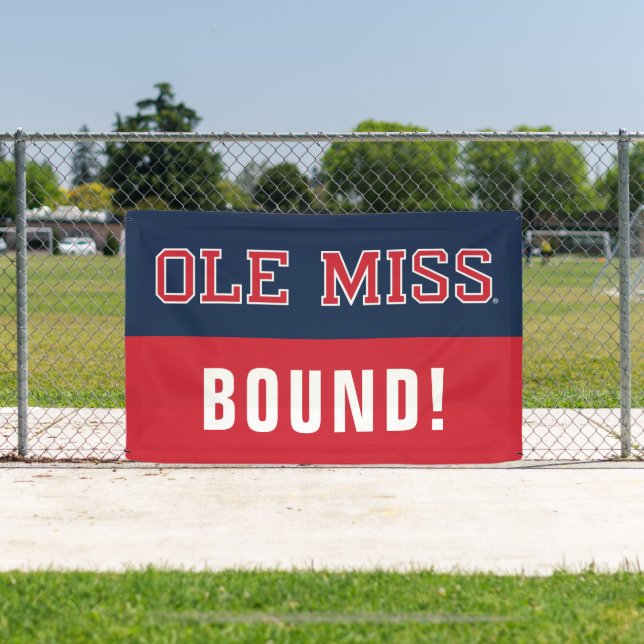 Banderoles Université du Mississippi | Ole Miss Wordmark (Insitu)