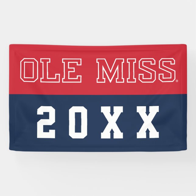 Banderoles Université du Mississippi | Ole Miss Wordmark (Horizontal)