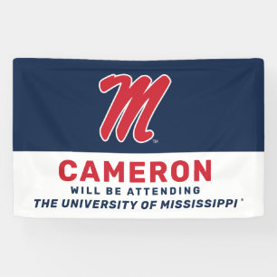 Banderoles Université du Mississippi   Script M