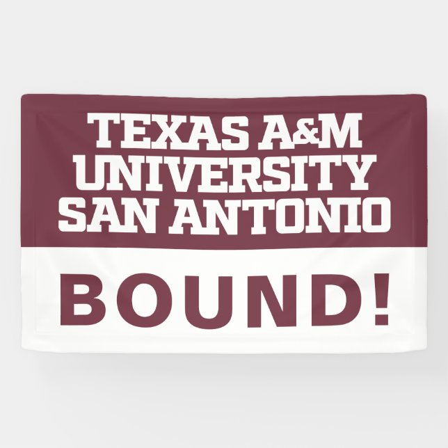 Banderoles Université Texas A&M de San Antonio (Horizontal)