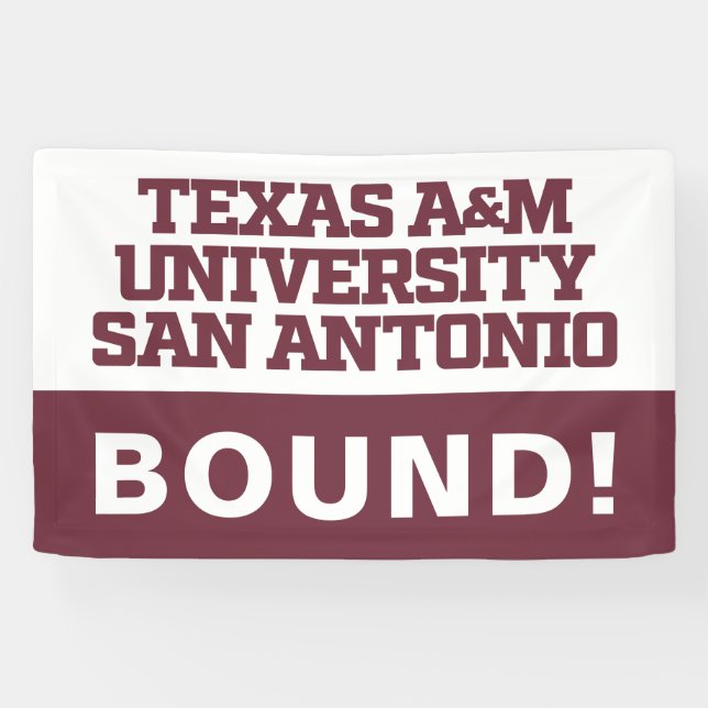 Banderoles Université Texas A&M de San Antonio (Horizontal)