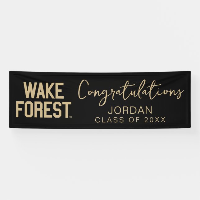 Banderoles Université Wake Forest | Wake Forest (Horizontal)