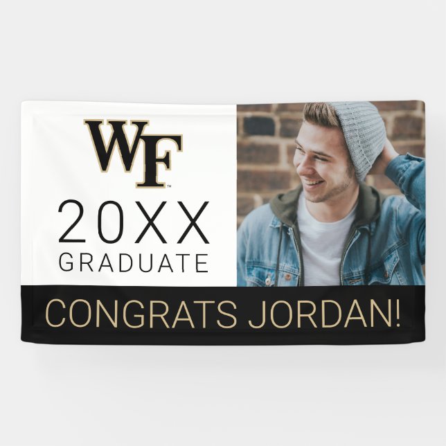 Banderoles Université Wake Forest | WF (Horizontal)