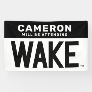 Banderoles Université Wake Forest   Wordmark Wake