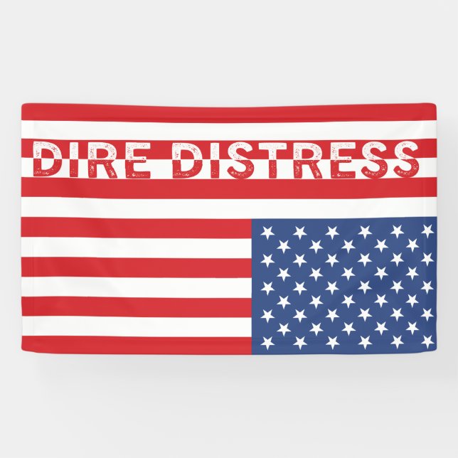 Banderoles Updown USA Drapeau : Dire (Horizontal)