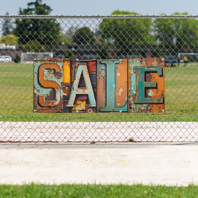 Banderoles Urban Grunge 'Sale' (En situation)