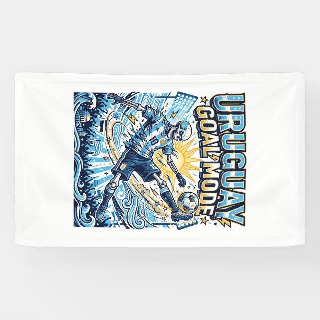 Banderoles Uruguay Mode Goal Skeleton Striker Nations Dynamiq (Horizontal)