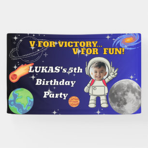 Banderoles V pour la victoire V pour le plaisir Anniversaire 