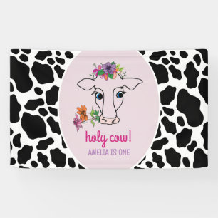 Banderoles Vache Sainte 1er Anniversaire