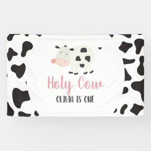 Banderoles Vache Sainte Première Anniversaire Impression Vach