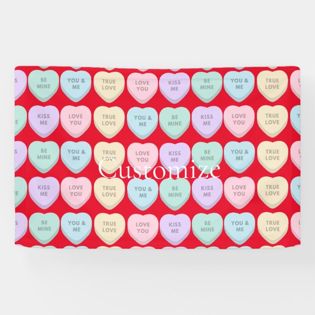 Banderoles Valentine Candy Hearts Thunder_Cove (Horizontal)