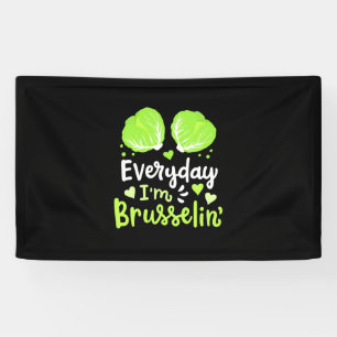 Banderoles Végétarien Tous Les Jours Je Suis Brusselin