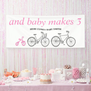 Banderoles Vélo rose