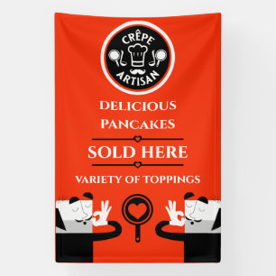 Banderoles Vendeur de crêpes promotionnel