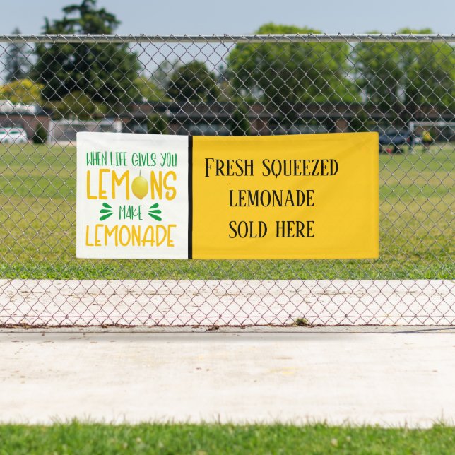 Banderoles vendeurs de limonade cool (En situation)