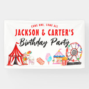 Banderoles Venez un tout Carnival Circus enfants Anniversaire