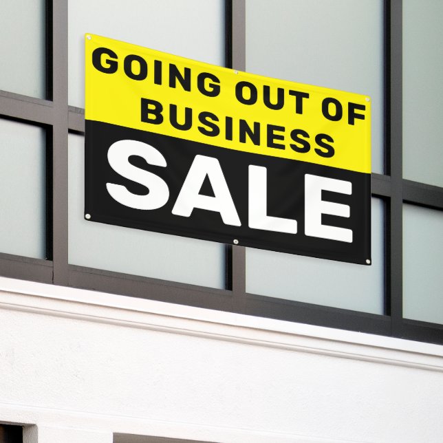 Banderoles Vente de liquidation totale grande (Bâtiment extérieur)