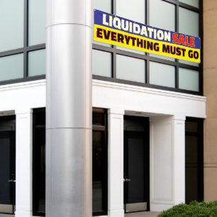 Banderoles Vente de liquidation Tout doit partir Entreprise