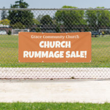 Vente de rhummage de l'église personnalisée ! Band