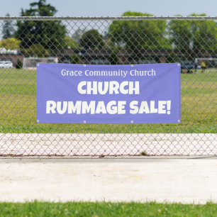 Banderoles Vente de rhummage de l'église personnalisée ! Band