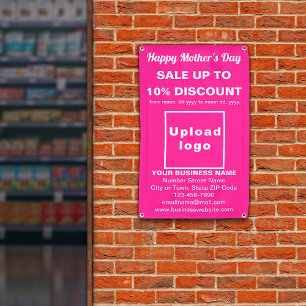 Banderoles Vente Fête des Mères Business Pink 2,5’ x 4’ Banni