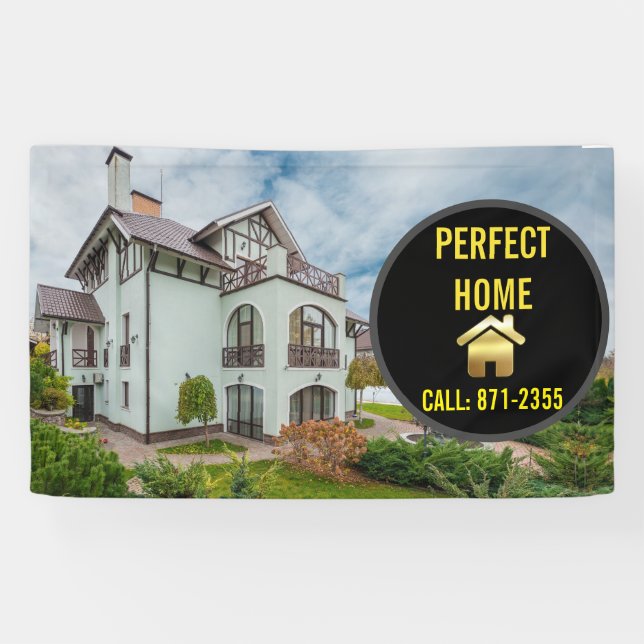 Banderoles Ventes immobilières Parfait Accueil (Horizontal)