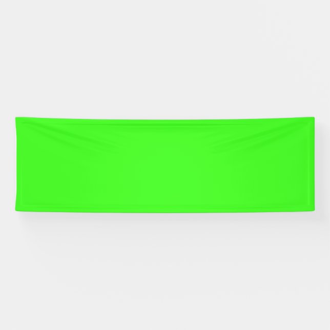 Banderoles vert néon couleur (Horizontal)