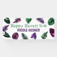 Vert, Plum violet, Berry rose Hawaii 5-0 50e