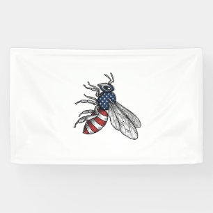 Banderoles Vêtement graphique vectoriel abeille patriotique v