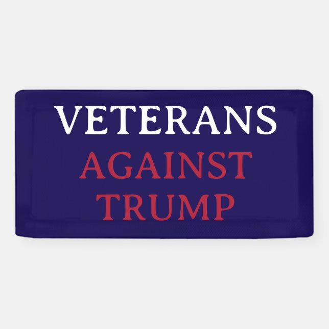BANDEROLES VÉTÉRANS CONTRE TRUMP (Horizontal)