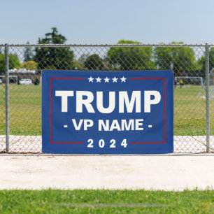 Banderoles Vice-président Trump 2024 sur mesure