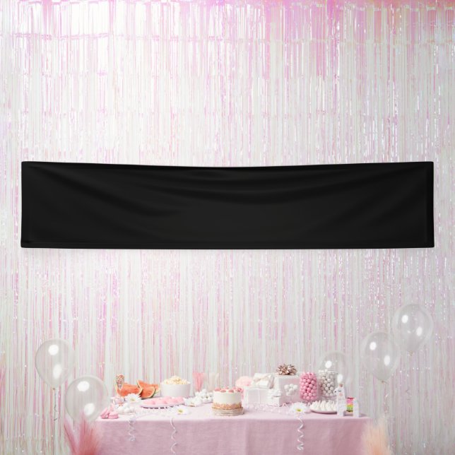 Banderoles Vide Créez votre propre - Noir (Fête)