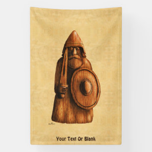 Banderoles Viking rustique