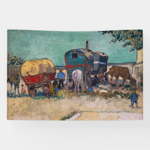 Banderoles Vincent van Gogh - Caravanes, campement de gitans