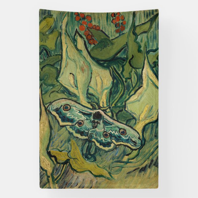 Banderoles Vincent van Gogh - Giant Peacock Moth (Verticale)