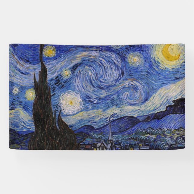 Banderoles Vincent Van Gogh - La nuit étoilée (Horizontal)