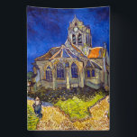 Banderoles Vincent van Gogh - L'église d'Auvers<br><div class="desc">L'église d'Auvers / l'Eglise à Auvers-sur-oise par Vincent Van Gogh en 1890</div>