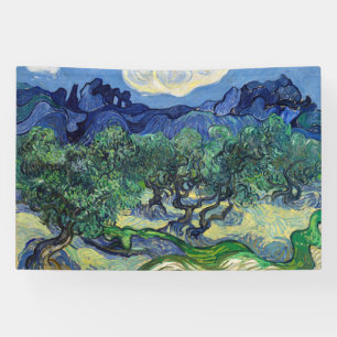 Banderoles Vincent van Gogh - Oliviers avec les Alpilles