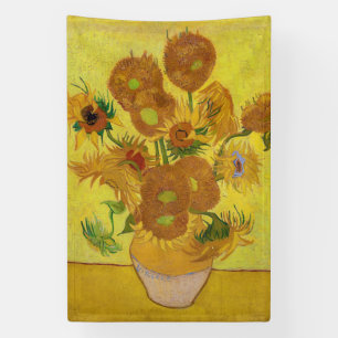 Banderoles Vincent van Gogh - Vase avec quinze tournesols