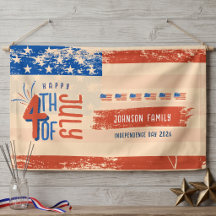 Vintage 4th of July Patriotic USA Independence Day