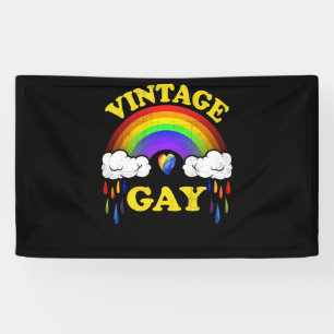 Banderoles Vintage Gay LGBT Gay pride Mois Rainbow