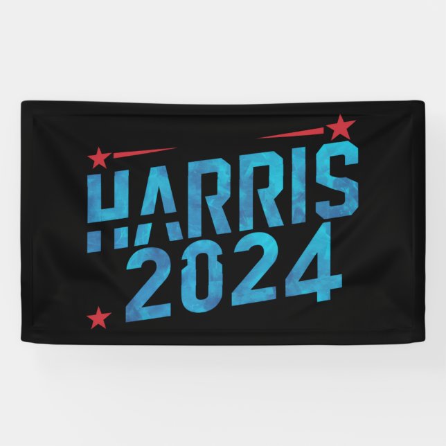Banderoles Vintage Kamala Harris 2024 (Horizontal)
